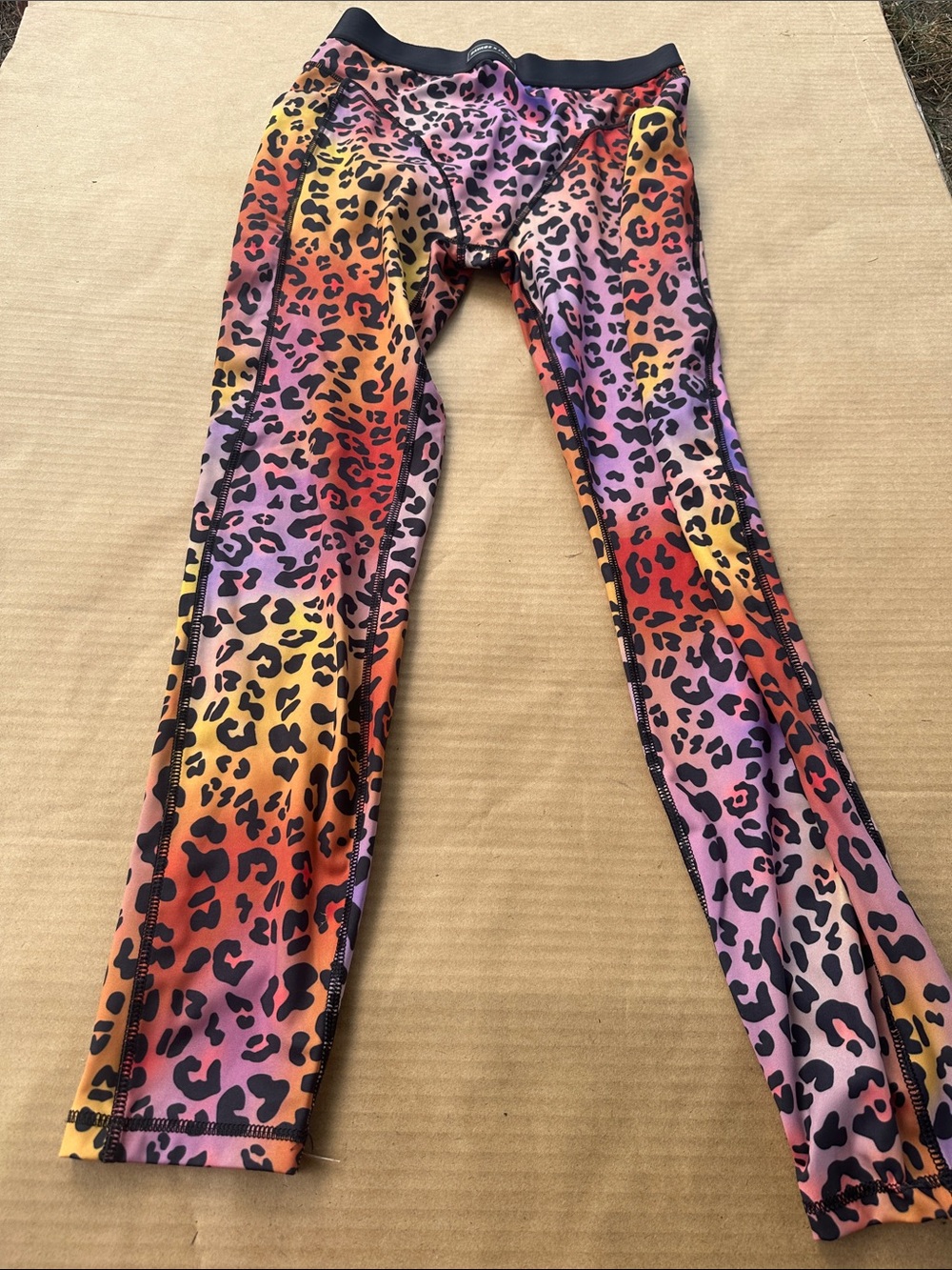 Savage X Fenty Multicolor Rainbow Leopard Leggings